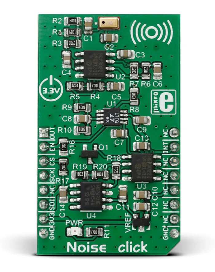 MikroElektronika Noise click Microphone Sensor mikroBus Click Board for MCP4921